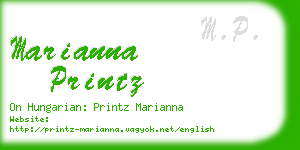 marianna printz business card